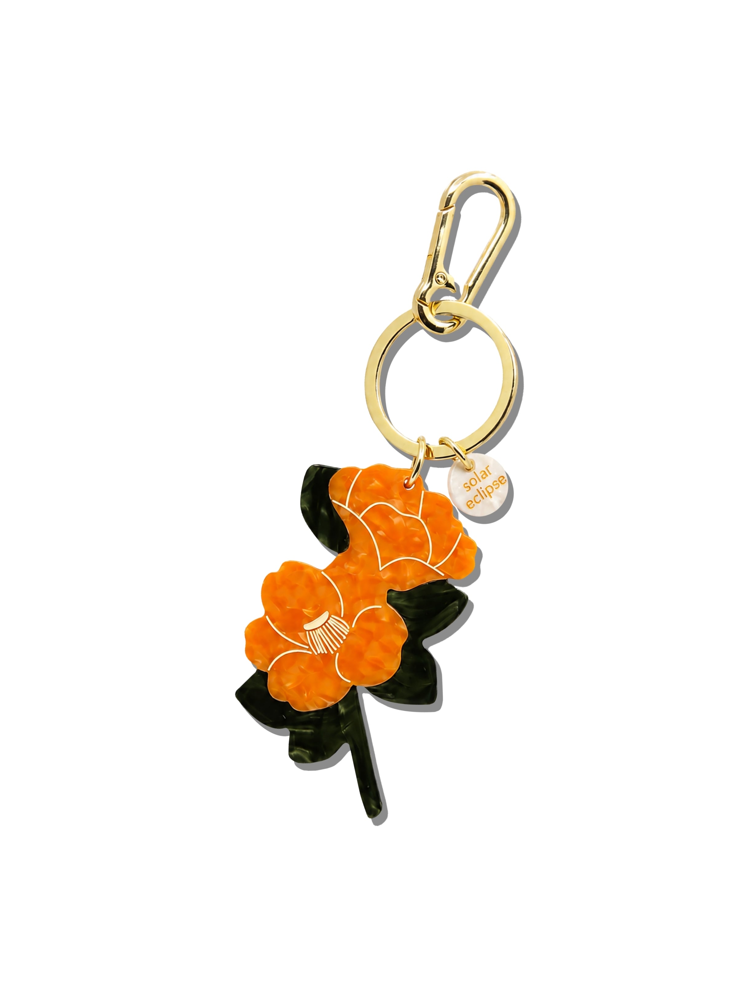 Hand-painted Vintage Poppy Bag Charm + Keychain | Eco-Friendly