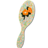 Hand-painted Orange Vintage Poppy Brush | Eco-Friendly