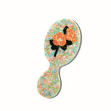 Hand-painted Orange Vintage Poppy Brush | Eco-Friendly