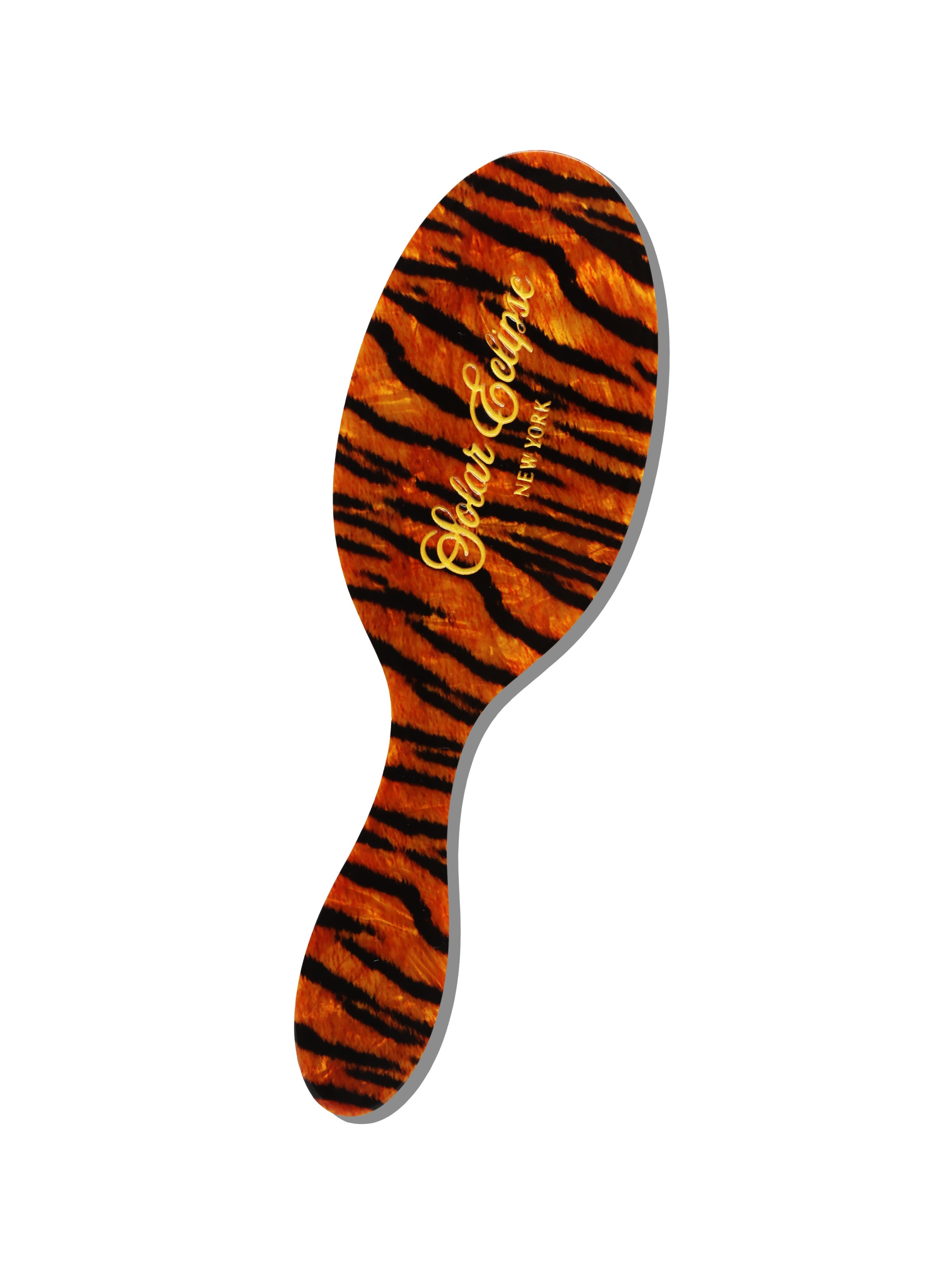 Hand-painted Solar Eclipse Tiger Orange Brush | Eco-Friendly