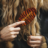 Hand-painted Solar Eclipse Tiger Orange Brush | Eco-Friendly