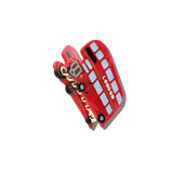 Hand-painted London Bus Claw Hair Clip | Eco-Friendly