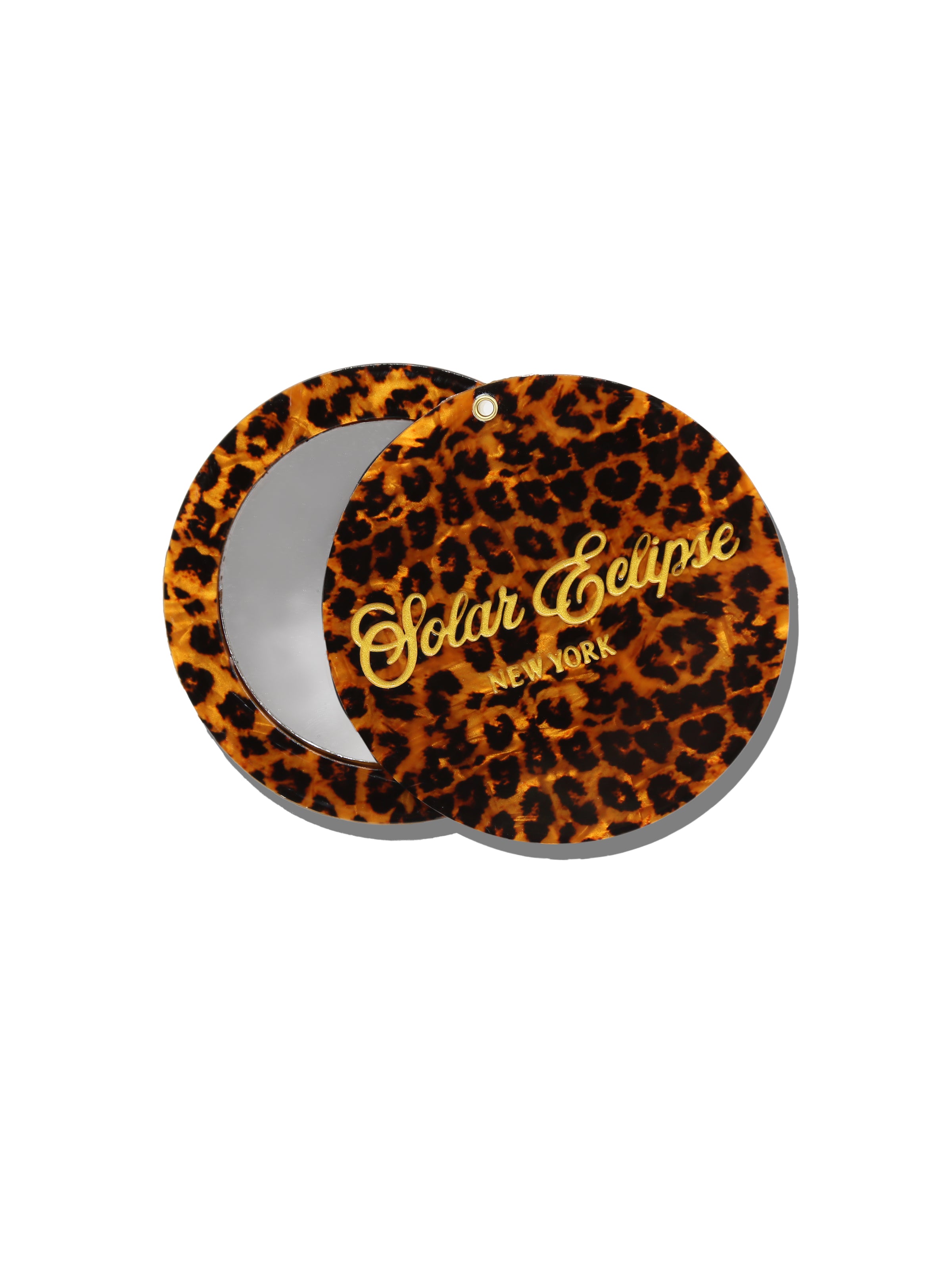 Hand-painted Solar Eclipse Compact Mirror | Eco-Friendly
