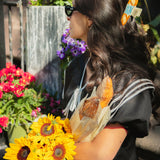 Hand-painted Boulangerie Baguette Claw Hair Clip | Eco-Friendly