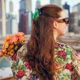Hand-painted Mini Peacock Claw Hair Clip | Eco-Friendly