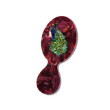 Hand-painted Peacock Brush | Eco-Friendly