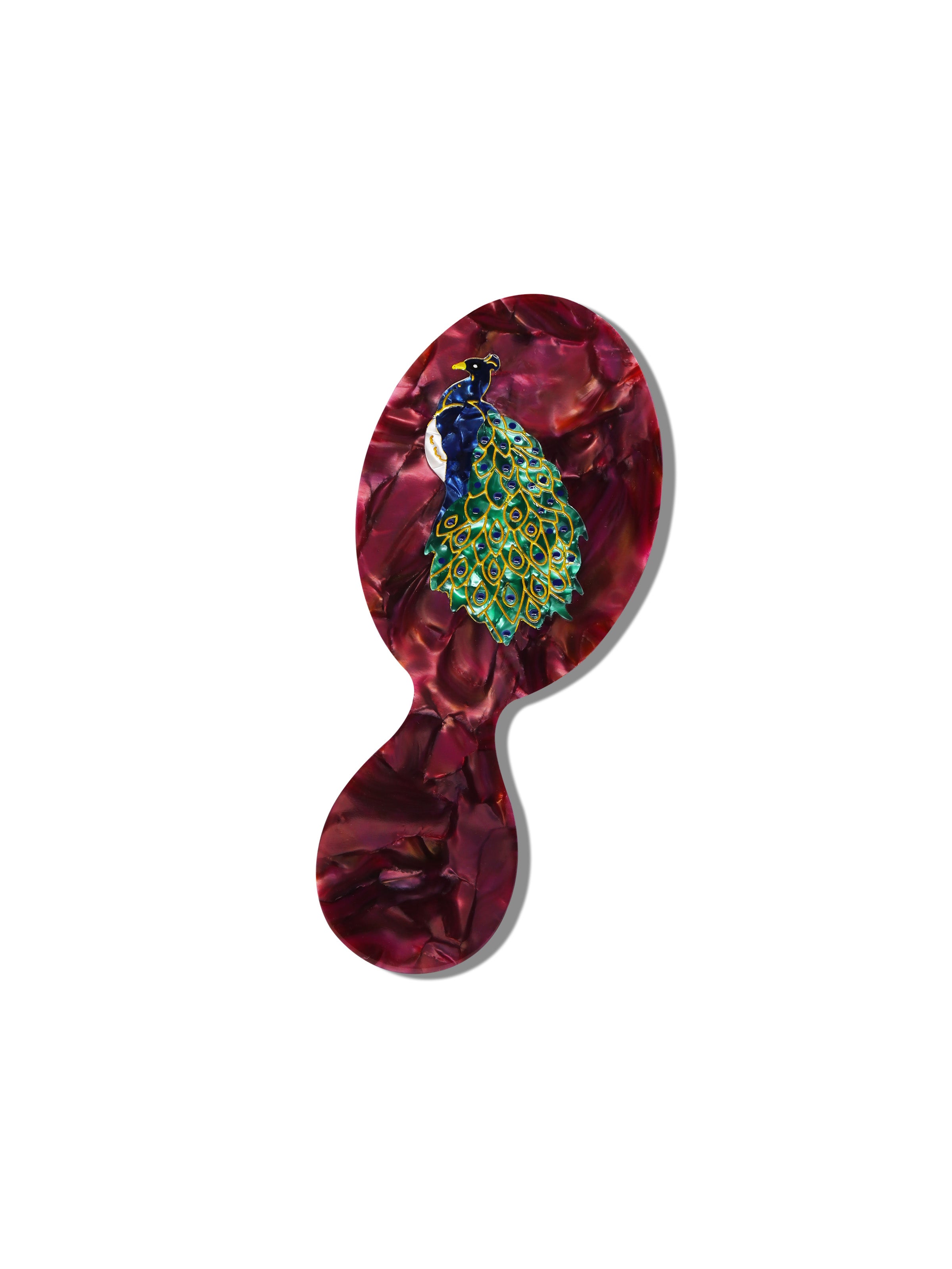 Hand-painted Peacock Brush | Eco-Friendly