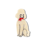 Hand-painted Poodle Claw Hair Clip | Eco-Friendly