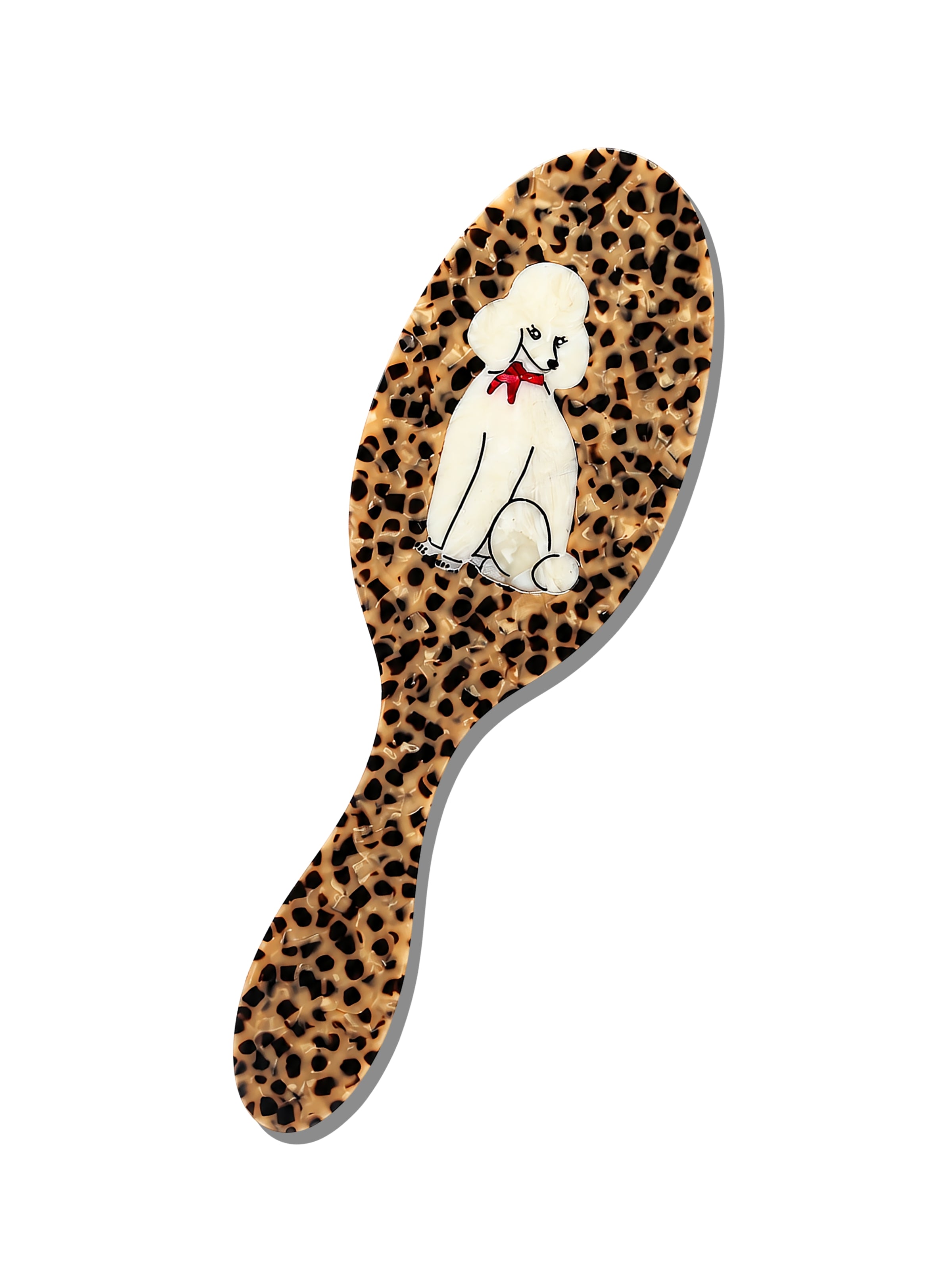 Hand-painted Poodle Brush | Eco-Friendly