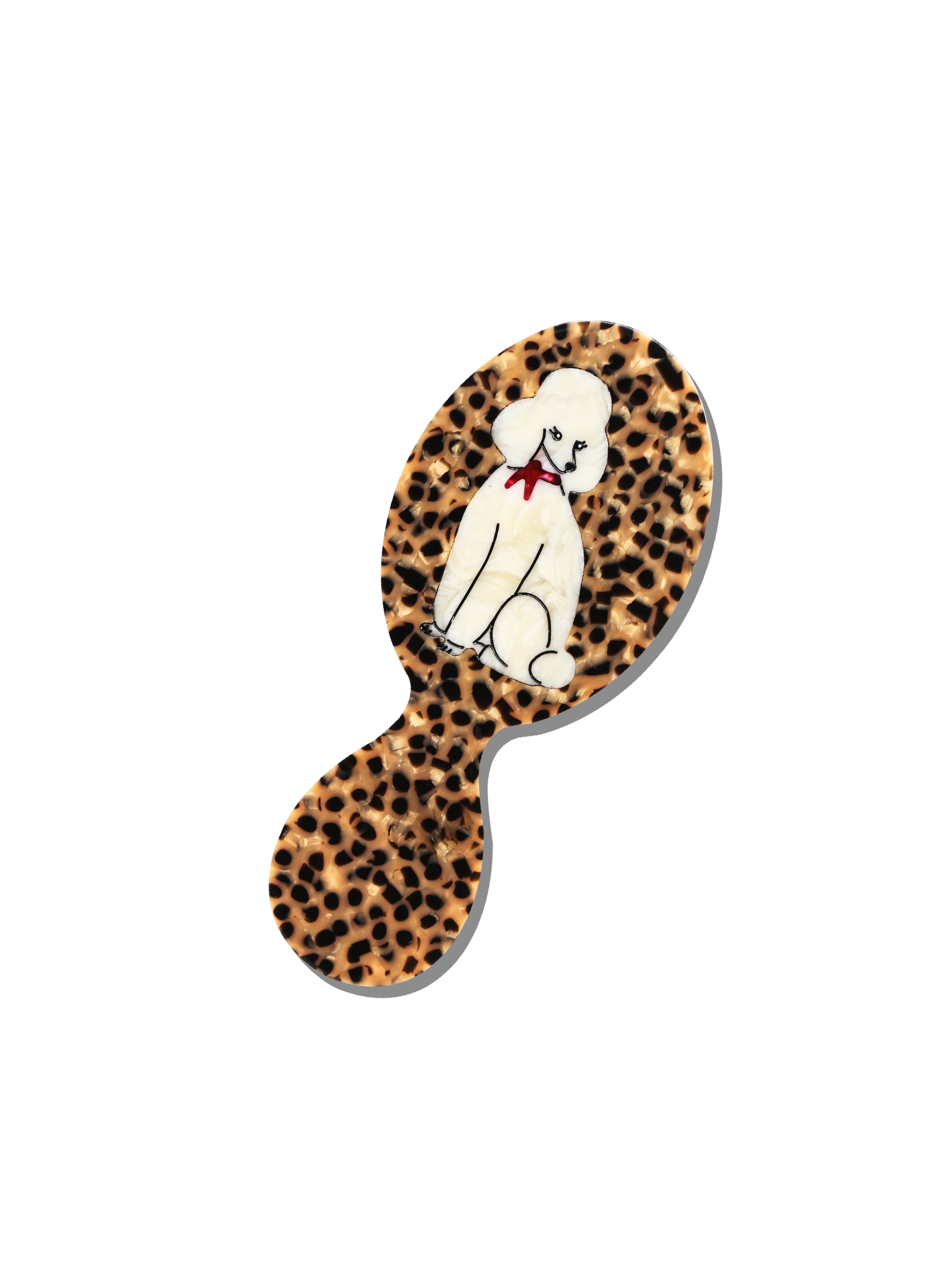 Hand-painted Poodle Brush | Eco-Friendly