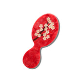 Hand-painted Red Sakura Blossom Brush | Eco-Friendly