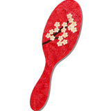Hand-painted Red Sakura Blossom Brush | Eco-Friendly