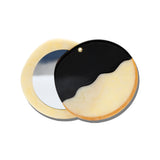 Hand-painted Black and White Cookie Compact Mirror | Eco-Friendly