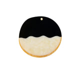 Hand-painted Black and White Cookie Compact Mirror | Eco-Friendly