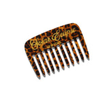 Hand-painted Golden Leopard Pocket Comb | Eco-Friendly