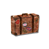 Hand-painted Vintage Luggage Compact Mirror | Eco-Friendly