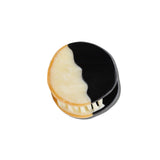 Hand-painted Black and White Cookie Claw Hair Clip | Eco-Friendly
