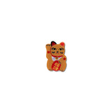 Hand-painted Maneki-Neko Cat Brooch Pin
