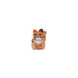 Hand-painted Maneki-Neko Cat Brooch Pin