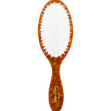 Hand-painted Brown Paisley Brush | Eco-Friendly