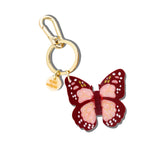 Hand-painted Monarch Butterfly Bag Charm + Keychain | Eco-Friendly