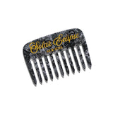 Hand-painted Black Lace Pocket Comb | Eco-Friendly