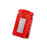 Hand-painted Telephone Box Claw Hair Clip | Eco-Friendly
