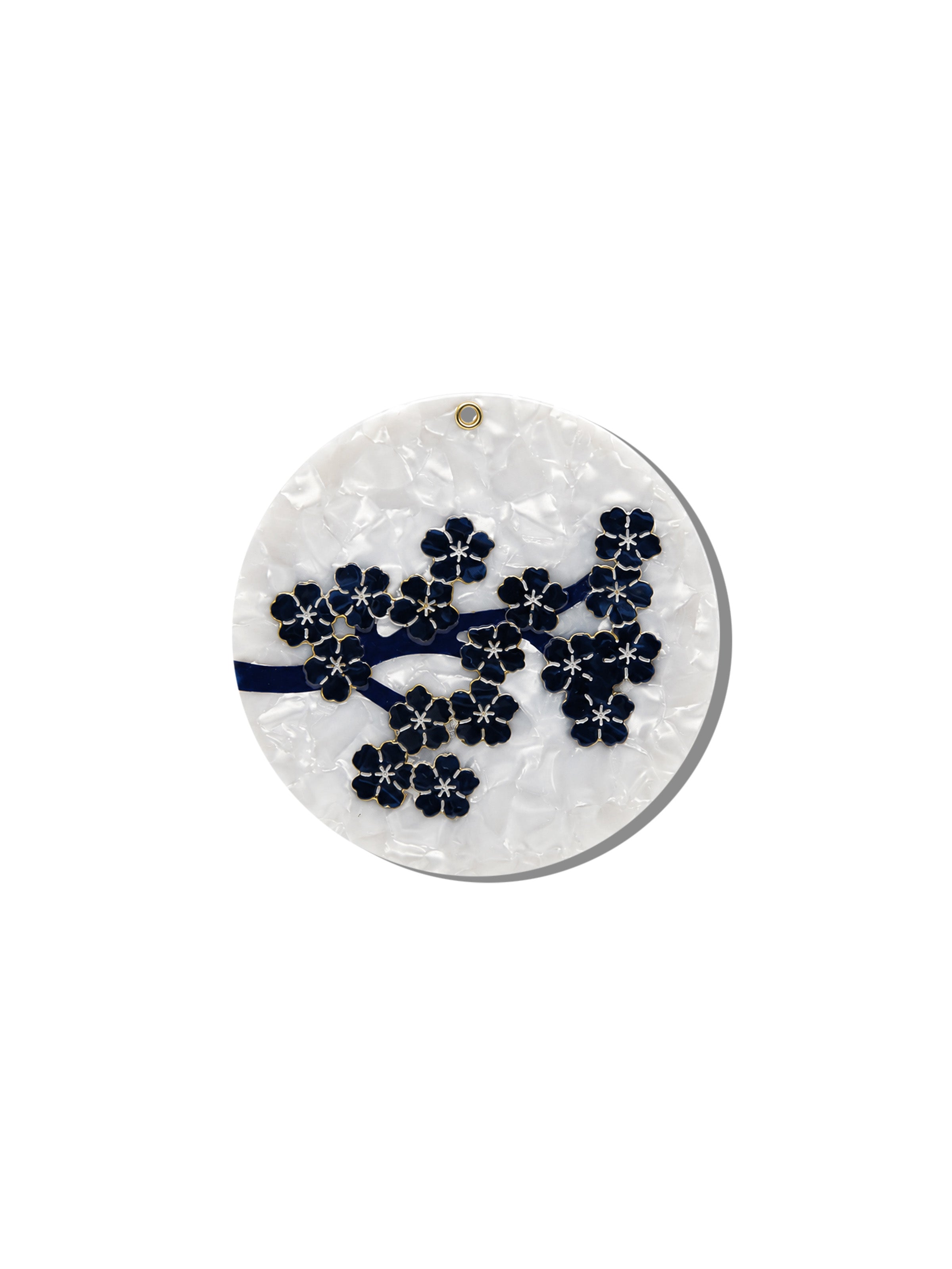 Hand-painted Sakura Blossom Compact Mirror | Eco-Friendly