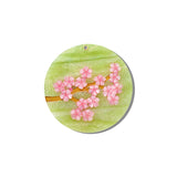 Hand-painted Sakura Blossom Compact Mirror | Eco-Friendly