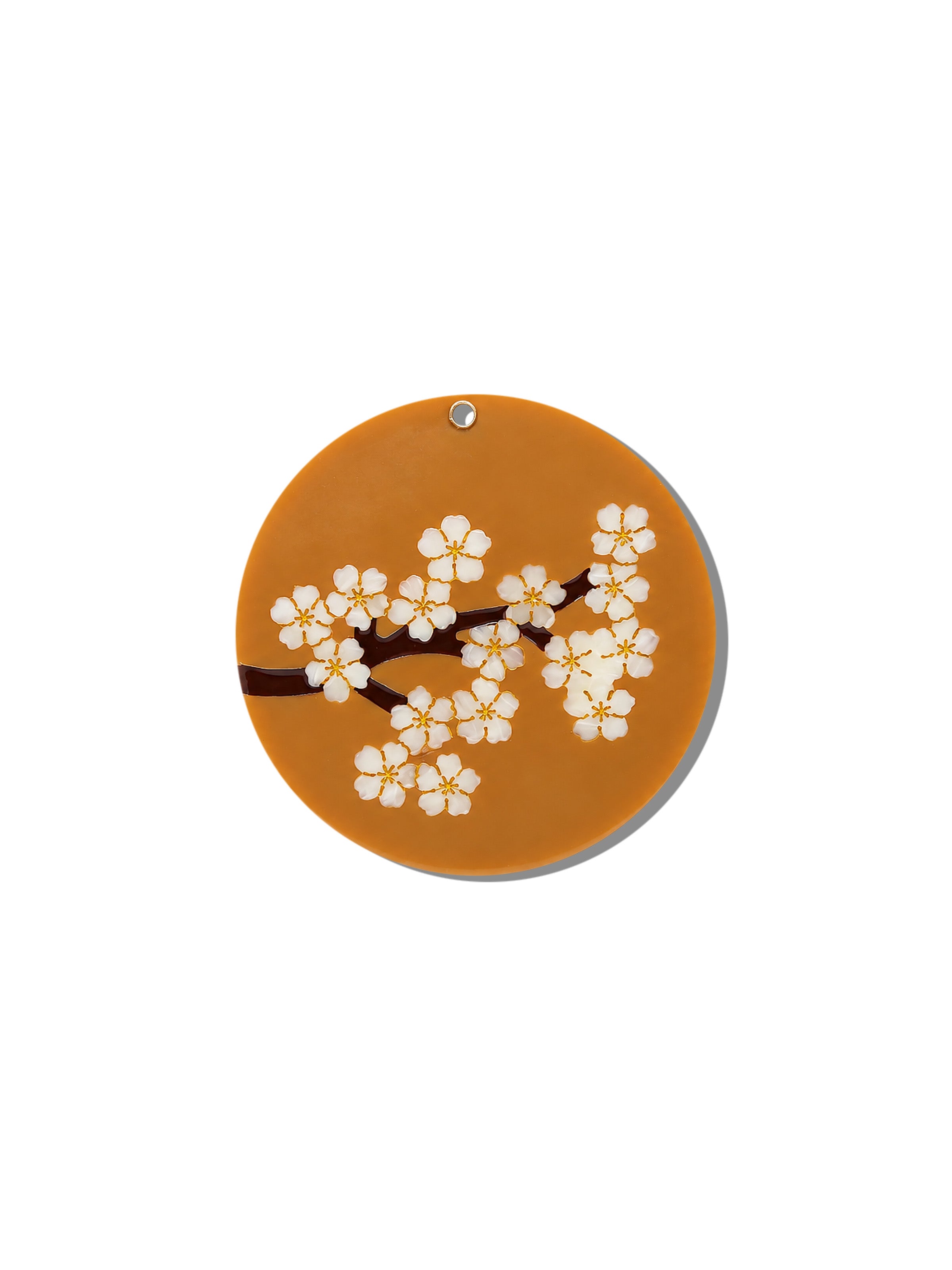 Hand-painted Sakura Blossom Compact Mirror | Eco-Friendly