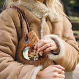 Hand-painted Sakura Blossom Compact Mirror | Eco-Friendly