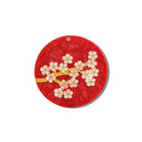 Hand-painted Sakura Blossom Compact Mirror | Eco-Friendly