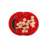 Hand-painted Sakura Blossom Compact Mirror | Eco-Friendly