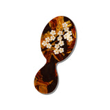 Hand-painted Brown Sakura Blossom Brush | Eco-Friendly