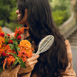 Hand-painted Newspaper Brush | Eco-Friendly