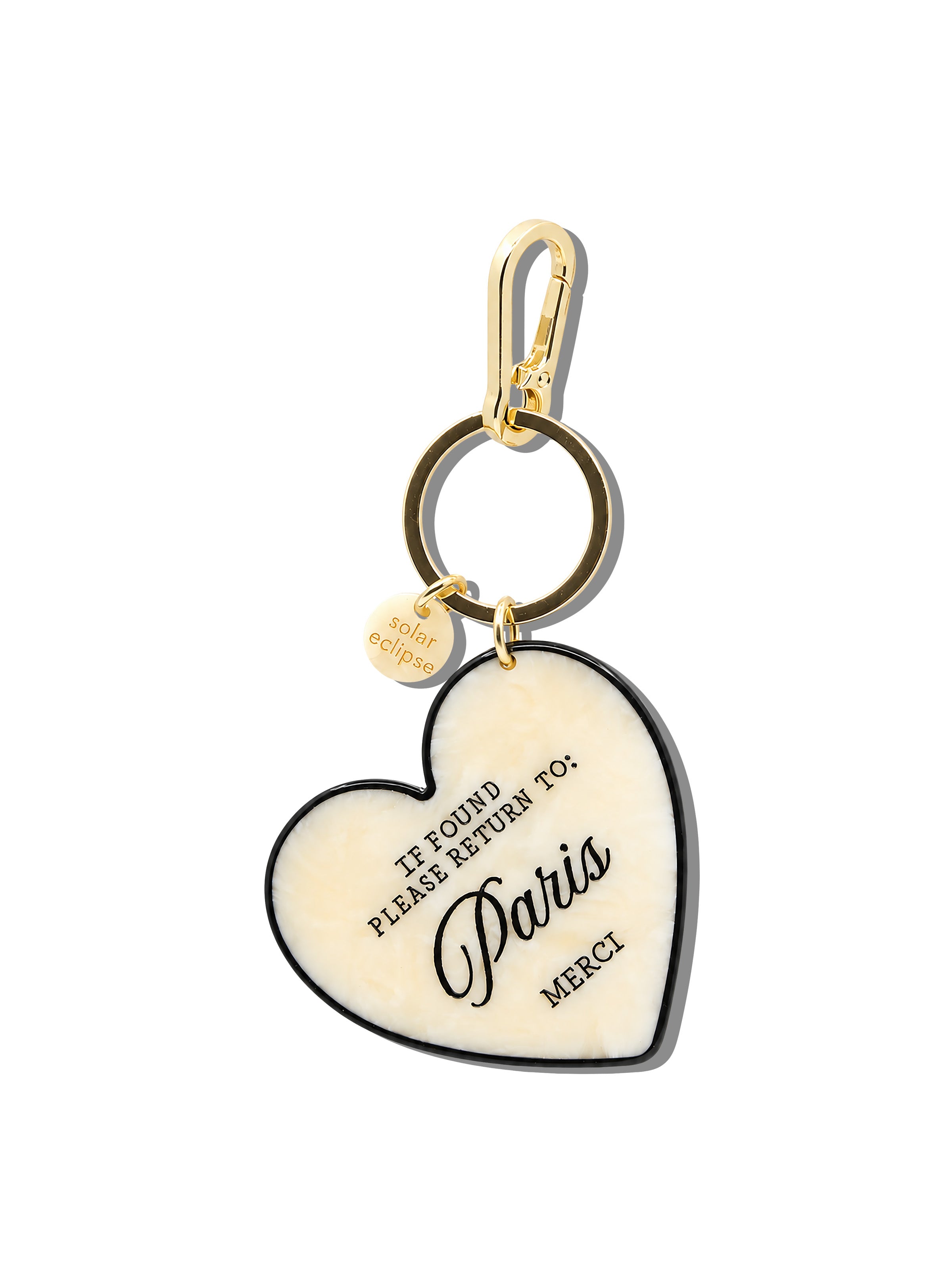 Hand-painted Please Return to City Bag Charm + Keychain | Eco-Friendly