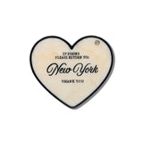 Hand-painted Please Return to City Compact Mirror | Eco-Friendly