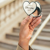 Hand-painted Please Return to City Compact Mirror | Eco-Friendly