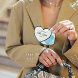Hand-painted Please Return to City Compact Mirror | Eco-Friendly