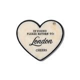 Hand-painted Please Return to City Compact Mirror | Eco-Friendly