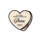 Hand-painted Please Return to City Compact Mirror | Eco-Friendly