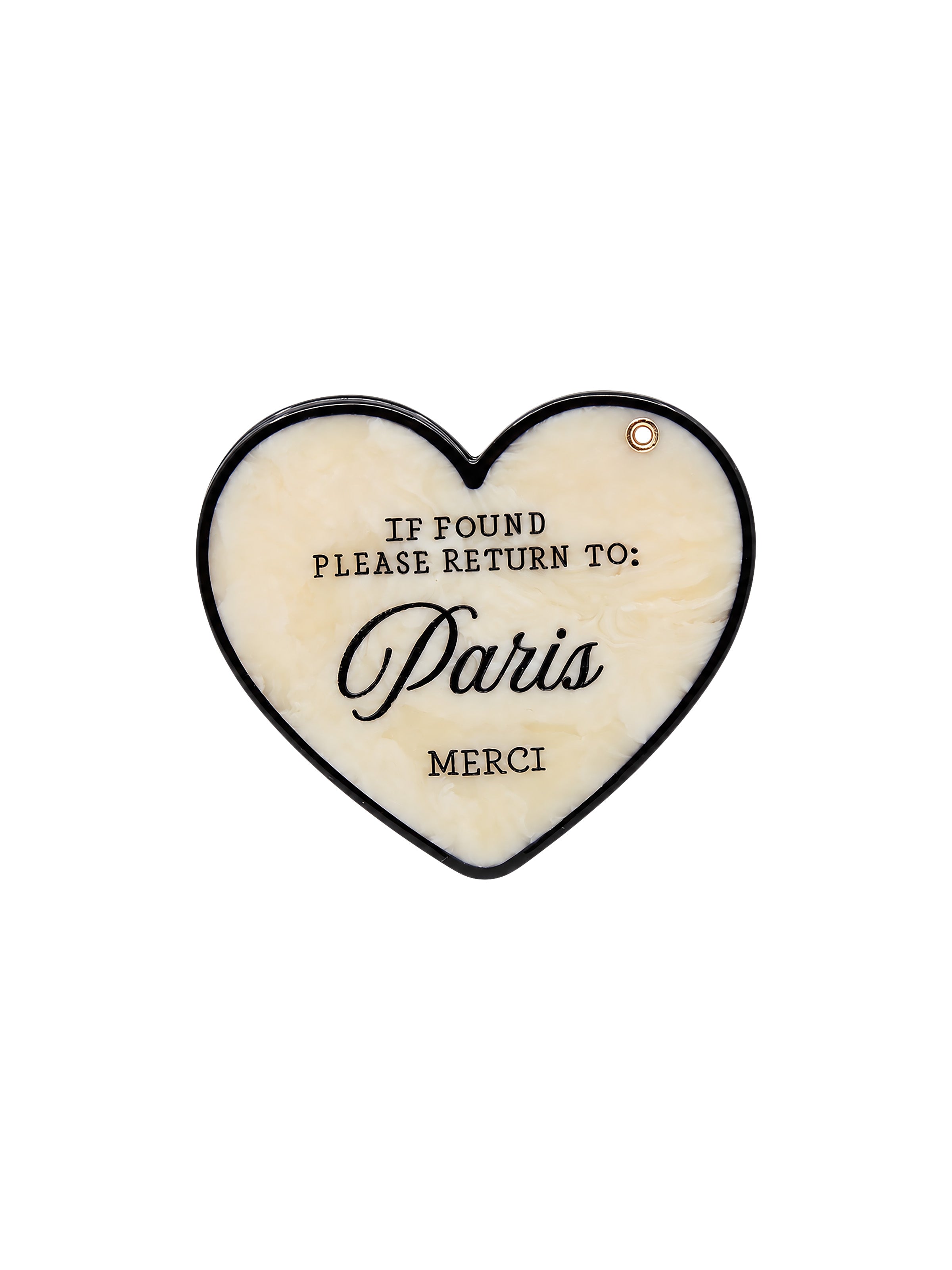 Hand-painted Please Return to City Compact Mirror | Eco-Friendly