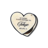 Hand-painted Please Return to City Compact Mirror | Eco-Friendly