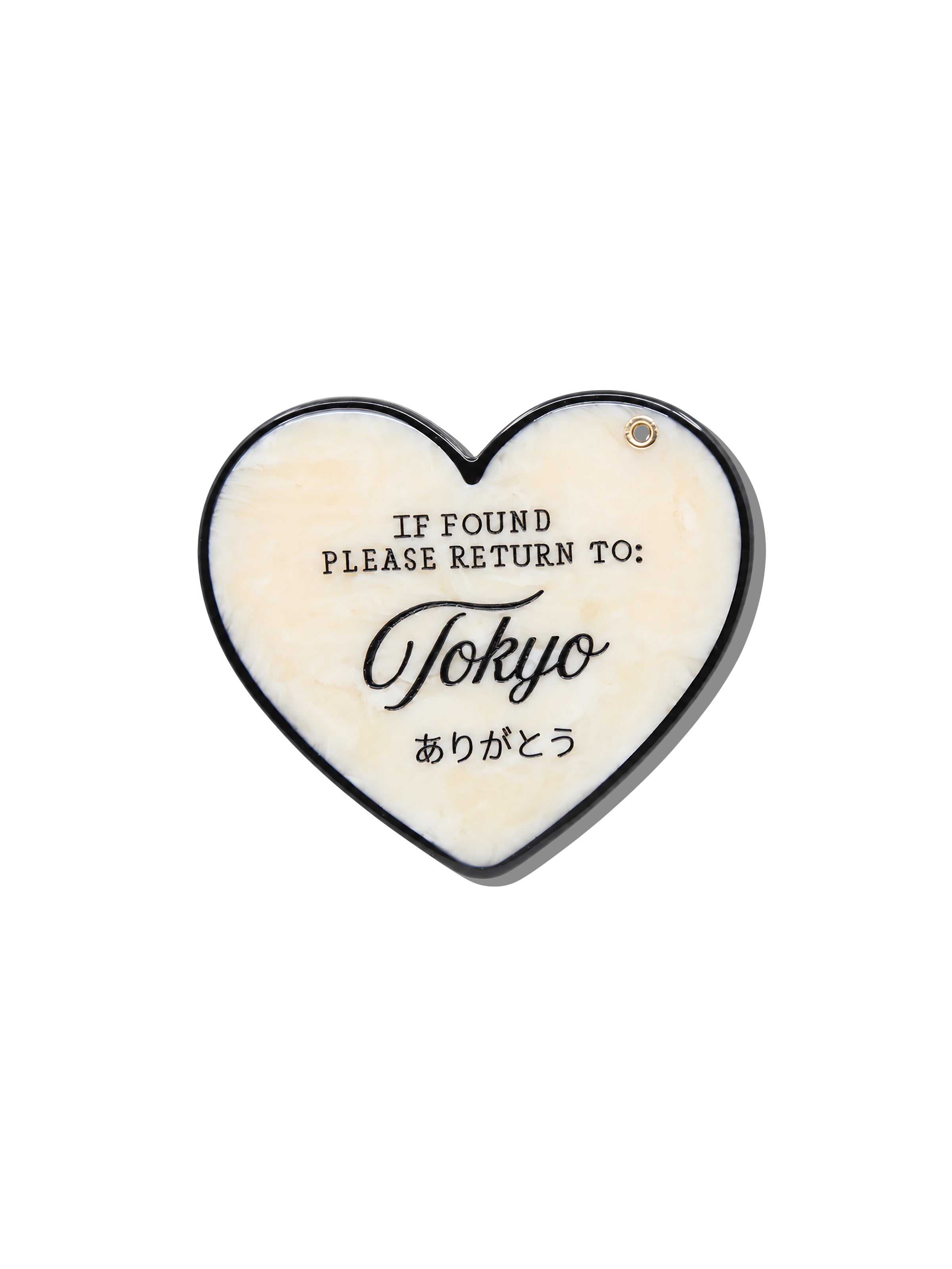 Hand-painted Please Return to City Compact Mirror | Eco-Friendly