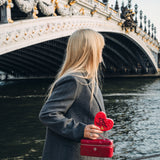 Hand-painted Paris Loves You Heart Jewelry Box