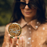Hand-painted Deer Bow Handbag Hero Pill Compact