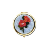 Hand-painted Red Poppy Handbag Hero Pill Compact