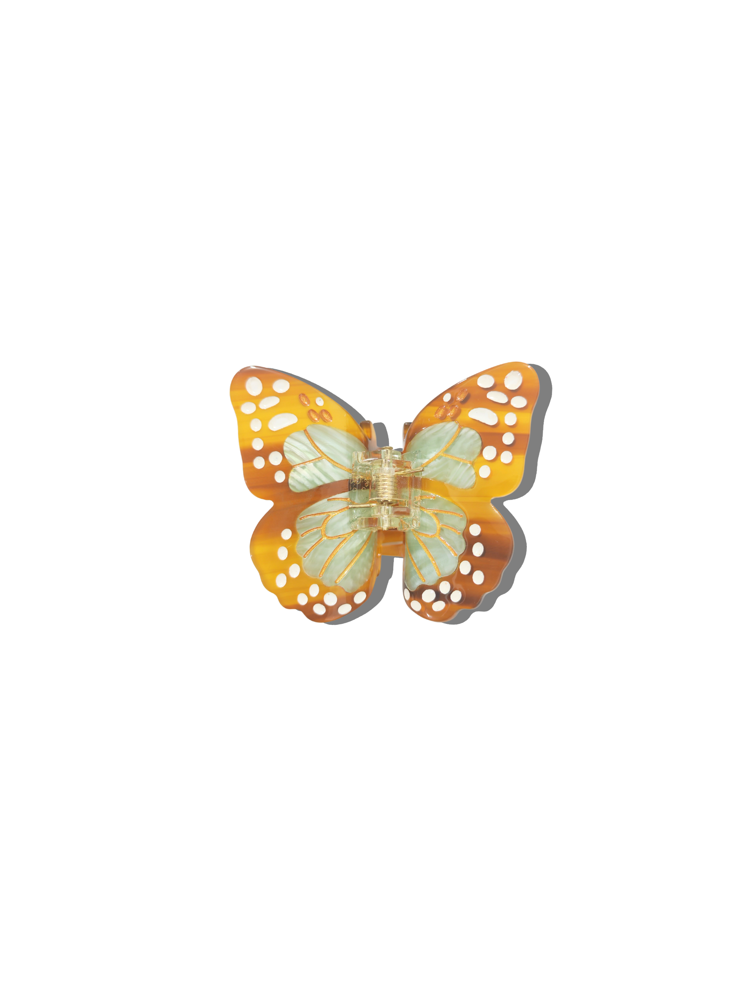 Hand-painted Mini Boho Monarch Claw Hair Clip | Eco-Friendly
