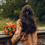 Hand-painted Mini Boho Monarch Claw Hair Clip | Eco-Friendly