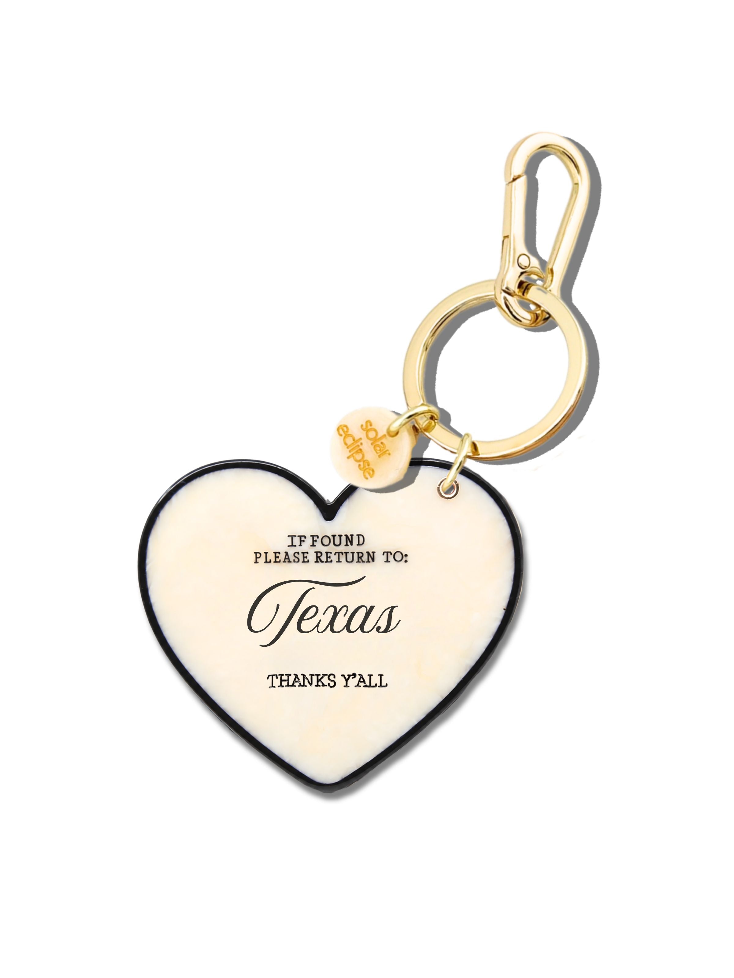 Hand-painted Please Return to City Bag Charm + Keychain | Eco-Friendly